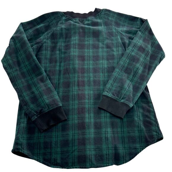 Vivette‎ Jacket Womens X Large Green Black Tartan Plaid Full Zip - Picture 2 of 7
